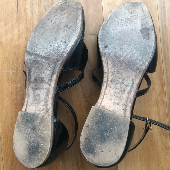 A.P.C. Patent leather ankle strap Mary Jane flats - Picture 4 of 7